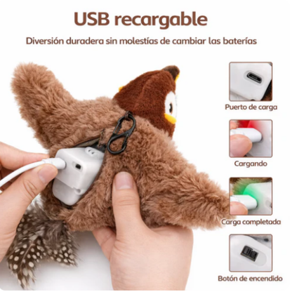 SoulPet™ Pájaro Interactivo de Caza para Gatos